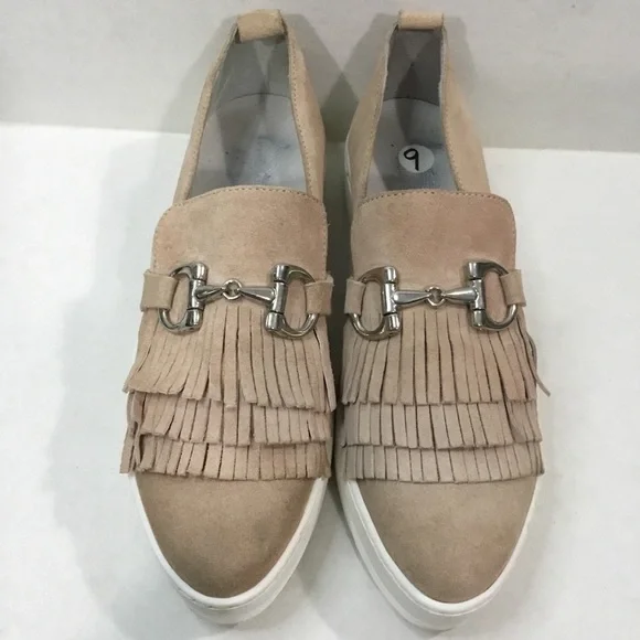 Louisa Suede Loafers/Flats  With Silver Buckle - Picture 12 of 12